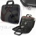 OkaeYa PU Briefcase Bag with Removable Shoulder Strap and Multiple Pockets- Black